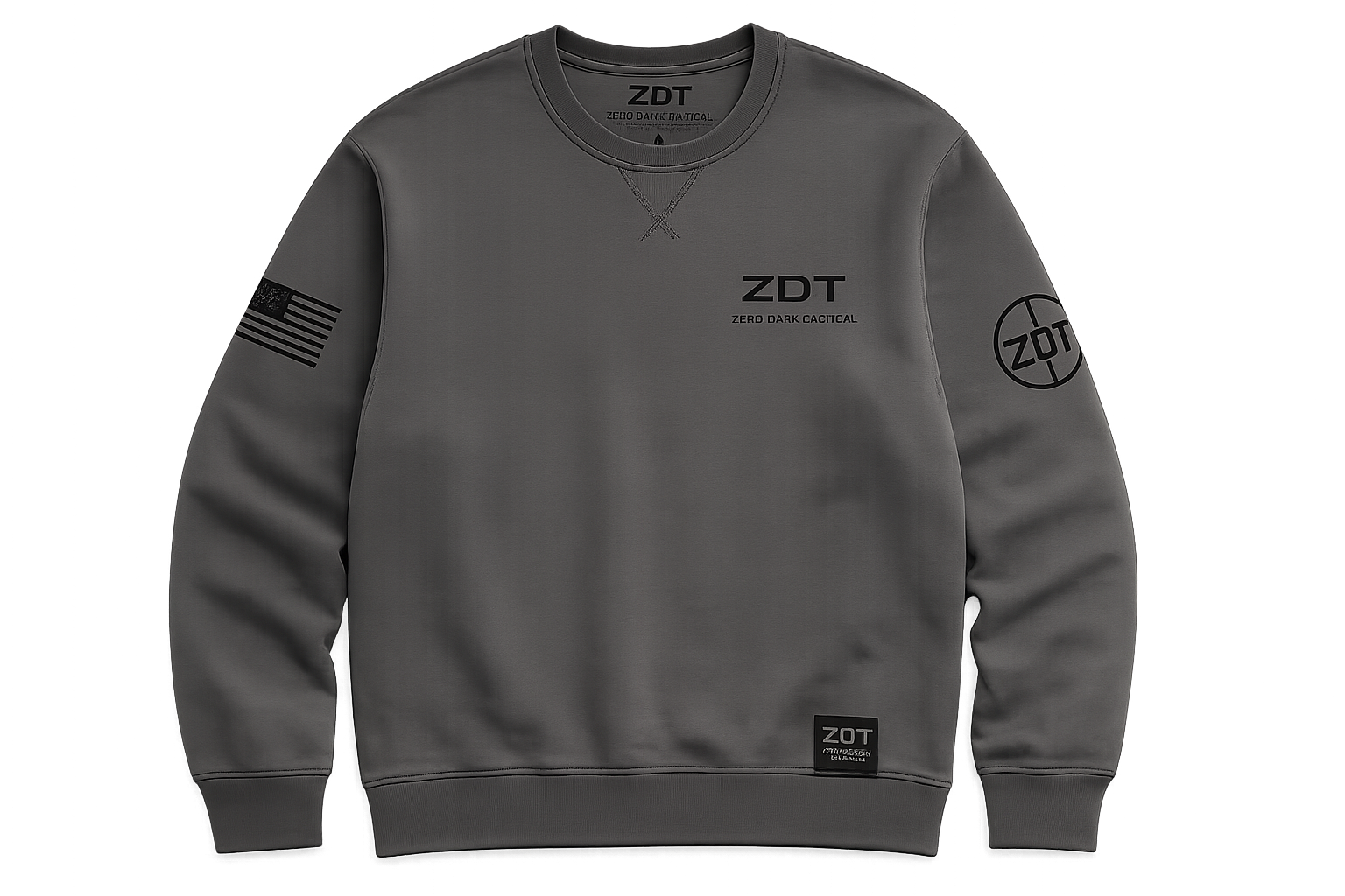 Charcoal Zero Dark Tactical long-sleeve sweatshirt